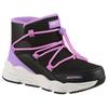 Schlupfboots SKECHERS "TURBO TREAD", Kinder, Gr. 34, bunt (schwarz, multi), Lederimitat, Textil, kontrastfarbene Details, casual, Schuhe, Winterboots mit Gummizug, Größenschablone zum Download