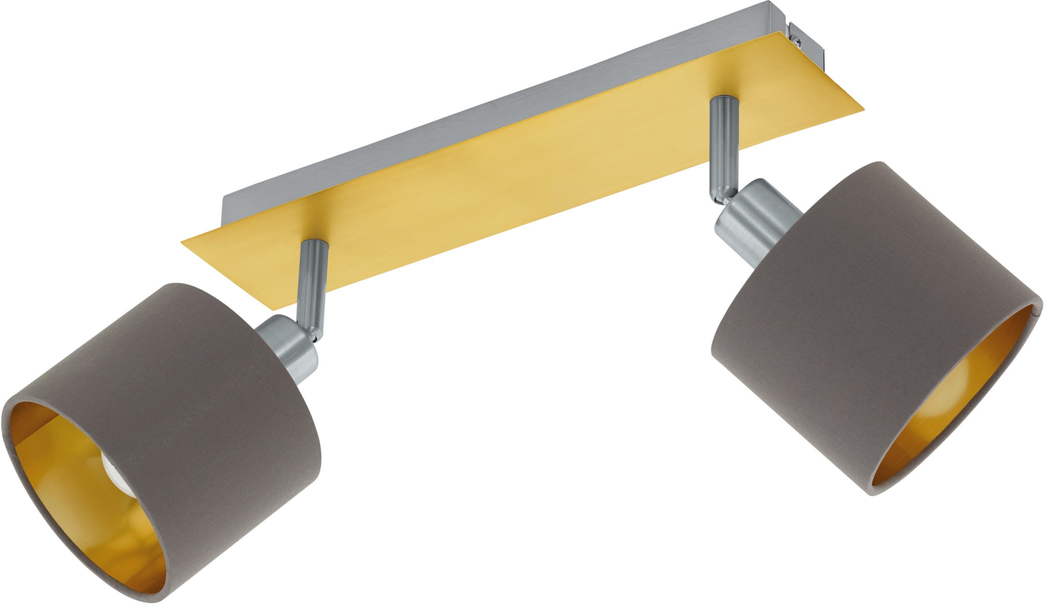 EGLO Deckenspot "VALBIANO", braun (messingfarben, cappuccino), 2, Leuchten, Deckenlampe Image