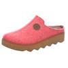 Pantoffel ROHDE "FOGGIA", Damen, Gr. 40, rot (hellrot), Filz, meliert, klassisch, Schuhe, Hausschuh, Schlappen, Clog, Homeslipper mit Profilsohle