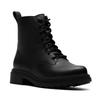 Schnürboots CLARKS "Orinoco 3 Style", Damen, Gr. 36, schwarz, Leder, elegant, Schuhe, Stiefel, Schnürboots mit Blockabsatz