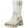 Stiefel MUSTANG SHOES "Mustang Shoes Stiefel Lederimitat/Textil", Damen, Gr. 42, weiß (ivory), Lederimitat, Textil, casual, Schuhe