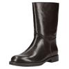 Stiefelette INUOVO "INUOVO Stiefelette Leder", Damen, Gr. 36, braun (dunkelbraun), Leder, casual, Schuhe