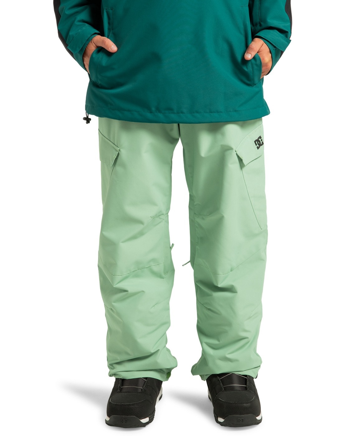 Snowboardhose DC SHOES "Banshee 15K", Herren, Gr. M, grün, 100% Polyester, Hosen
