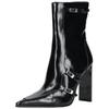 Stiefelette STEVE MADDEN "STEVE MADDEN Stiefelette Lederimitat", Damen, Gr. 36, schwarz, Lederimitat, elegant, Schuhe