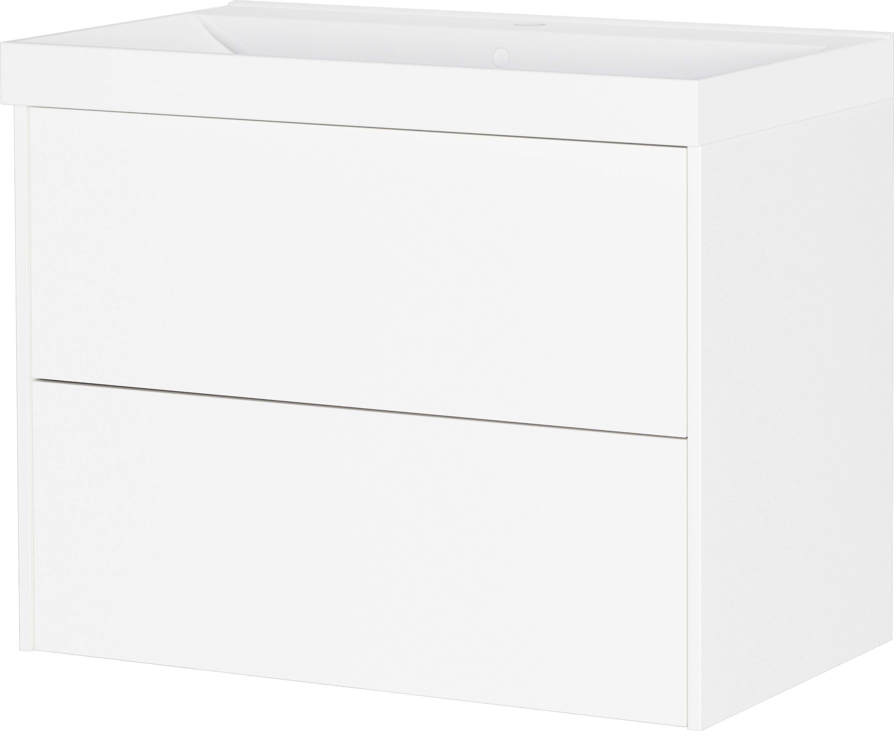 Waschtisch GERMANIA "Bisbee", weiß, weiß, B:80cm H:58cm T:45cm, Spanplatte, Waschtische, Waschtisch, Waschtisch-Unterschrank