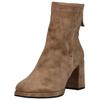 High-Heel-Stiefelette REGARDE LE CIEL "Regarde Le Ciel Stiefelette Veloursleder", Damen, Gr. 38, braun (fango), Veloursleder, casual, Schuhe