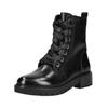Schnürstiefelette REGARDE LE CIEL "Regarde Le Ciel Stiefelette Leder", Damen, Gr. 38, schwarz, Leder, casual, Schuhe