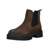 Stiefelette STEVE MADDEN "STEVE MADDEN Stiefelette Veloursleder/Textil", Damen, Gr. 41, braun (dunkelbraun), Veloursleder, Textil, casual, Schuhe