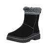 Stiefelette REMONTE "Remonte Stiefelette Veloursleder", Damen, Gr. 43, schwarz (schwarz, grau), Veloursleder, casual, Schuhe