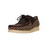 Mokassin CLARKS "Wallabee", Herren, Gr. 42, beige (beige, braun), Kunstfaser, klassisch, Schuhe, im ikonischen Design