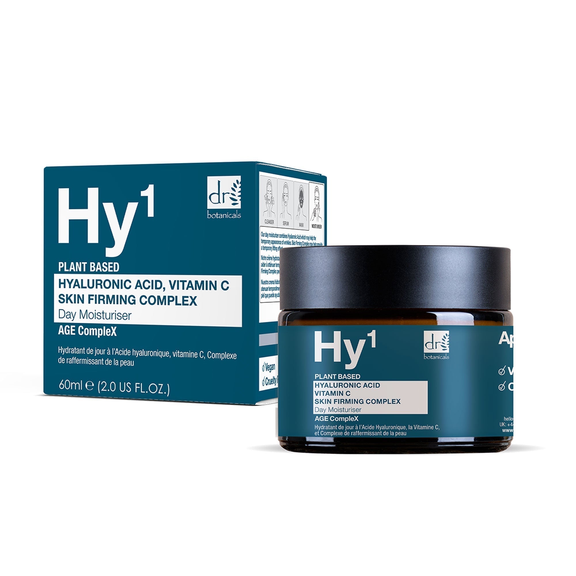 Dr Botanicals Hyaluronsäure 1% & Vitamin C 1% & Hautstraffender Komplex 1% Tagescreme 60ml Image