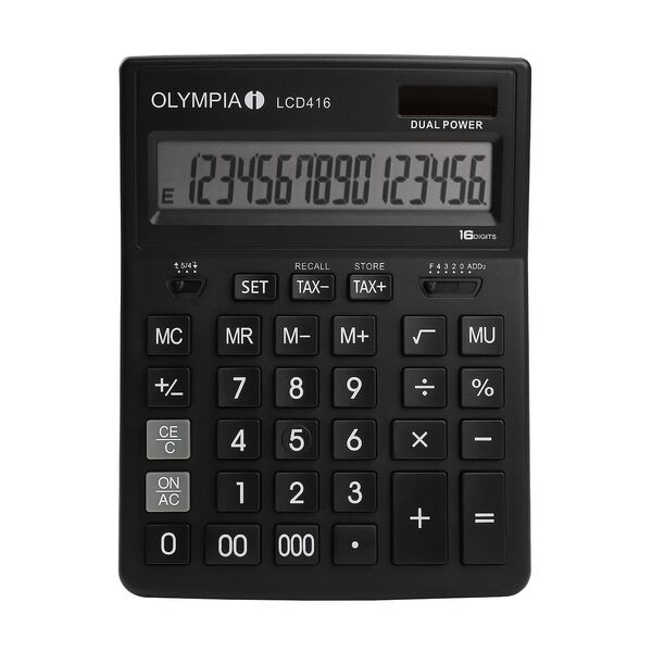 Olympia Tischrechner »LCD-416« schwarz, 15.4x3.3x20.2 cm Image