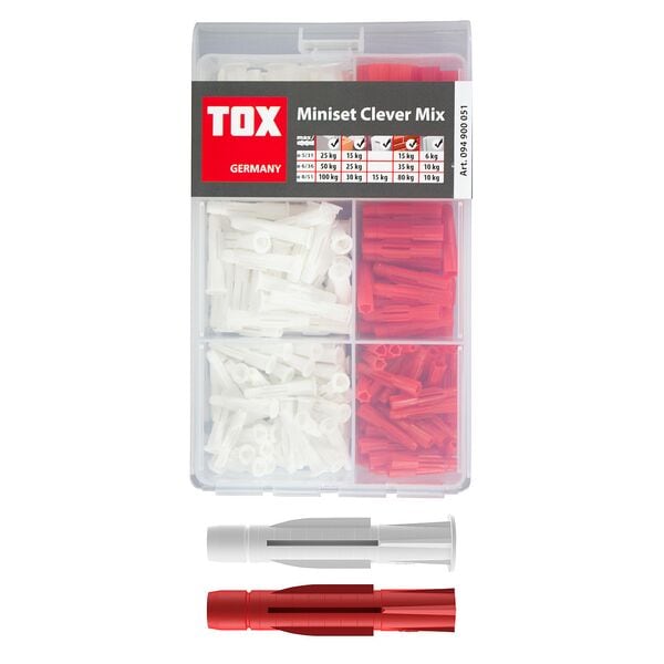 TOX Universaldübel-Sortiment »Miniset Clever TRI und TRIKA« 215 Stück grau Image