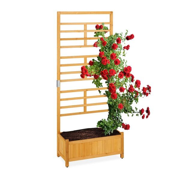 relaxdays Rankgitter mit Pflanzkasten 171 cm Image