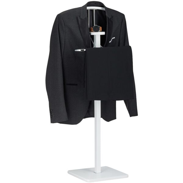 relaxdays Stummer Diener weiß weiß Image