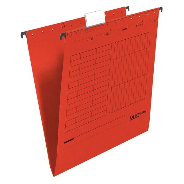 Falken 25er-Pack Hängemappen »UNIREG« rot, 34.8x24.7 cm