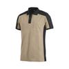 FHB Polo-Shirt KONRAD Größe M zweifarbig beige/schwarz