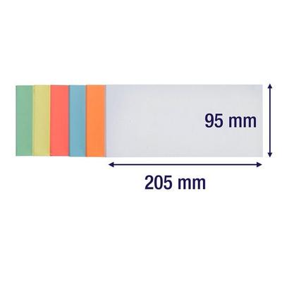 Franken 300er-Pack Moderationskarten »Rechteck« 20,5 x 9,5 cm 6 Farben, 20.5x9.5 cm