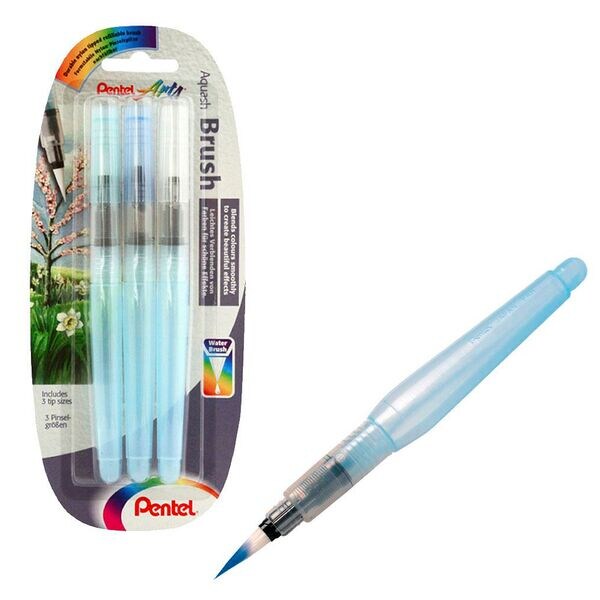 Pentel 3-tlg. Pinsel-Set »Aquash Brush« Image