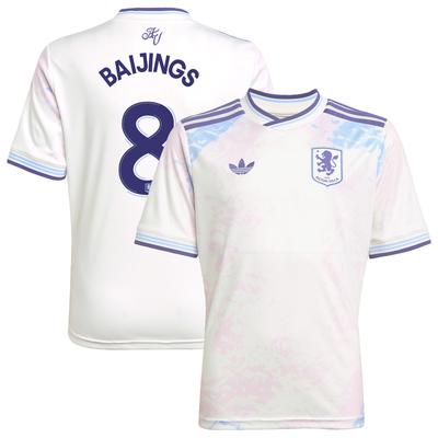 Aston Villa adidas Ausweichtrikot 2025-26 - Kinder mit Aufdruck Pokal Baijings 8
