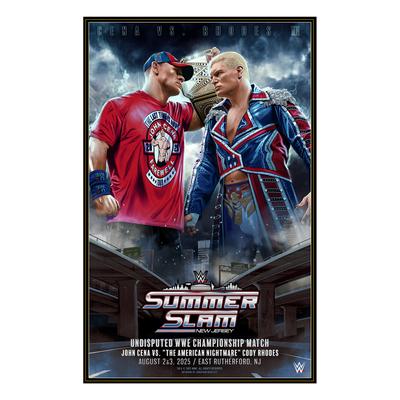 WWE SummerSlam 2025, 61 x 91 cm, John Cena vs. Cody Rhodes II, Jonathan Bartlett, Kunstdruck Image
