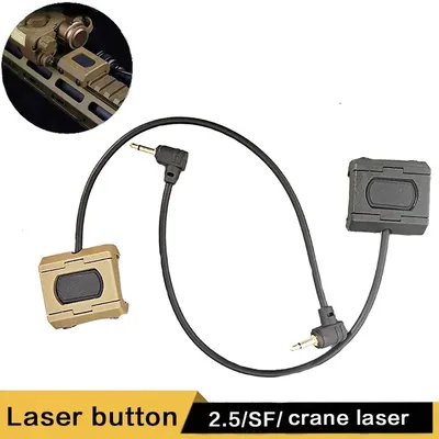 Tactical hotkey switch pressure remote control, Tactical flashlight laser button for reconnaissance light flashlight