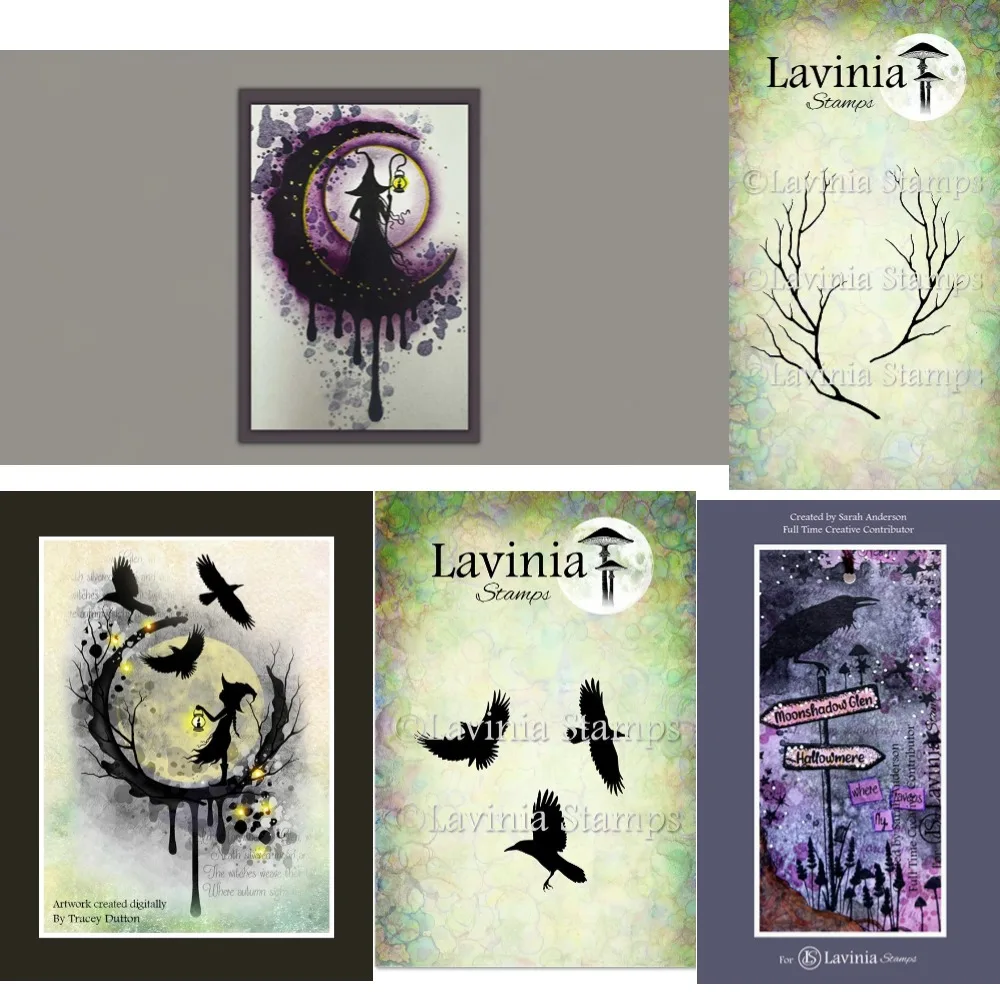 The Coven of Curiosities Collection Lavinia Stamps For Craft Embossing Make Paper Greeting Card Making Template DIY Handmade