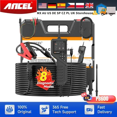 Auto Batterie Tester Röle Test 12V 24V Power Probe Circuit Tester Kit Elektrische Integrierte Batterie System Diagnose ANCEL PB600