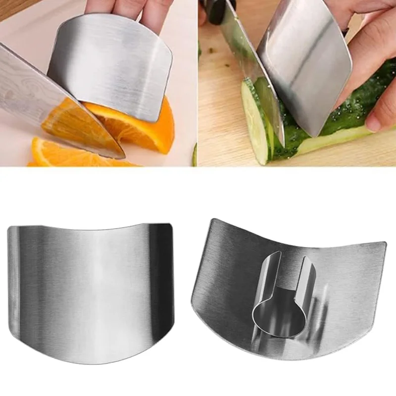 Food Grade Stainless Steel Finger Guard - Kitchen Slicing Safety Protector for Vegetable Cutting, Anti-Cut Glove Alternative