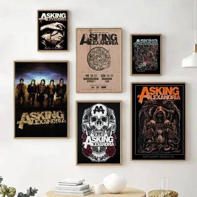Asking Alexandria Poster Decorative Painting Canvas Painting Wall Art Living Room Posters Bedroom Painting