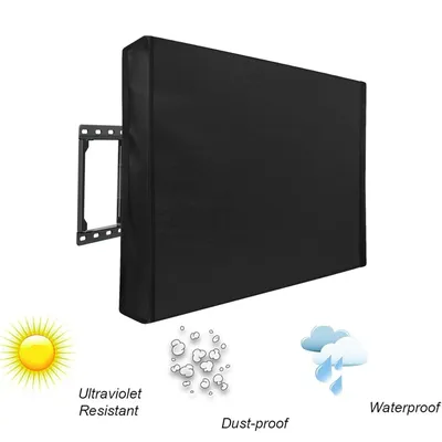 Hardcover für Outdoor-TV-Schutz, verschlüsselter Oxford-Stoff, wasserdichte und wetterfeste, wandhängende Universal-Schutzhülle