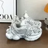 Chunk Sneakers Damen Herren Casual Dad Schuhe Plus Größe 41 42 für Mädchen Mode Retro Schmutzige Schuhe Dicke Sohle Sportschuhe