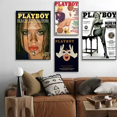 Fashion P-Playboy Wall Painting Poster Canvas Painting Art Modern Home Living Room Bedroom Bar Aesthetic Decoration Gift