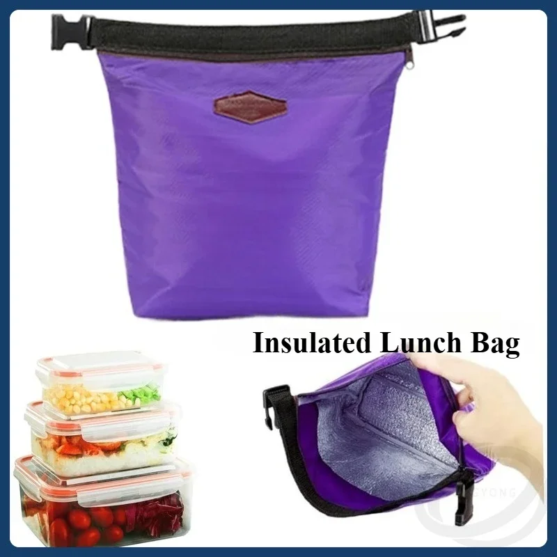1 pz borse per il pranzo isolate borsa termica piccola a tenuta stagna borsa termica impermeabile Oxford borsa termica portatile borse Bento da picnic da campeggio