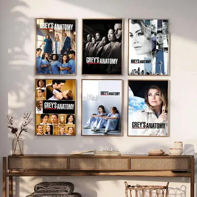 G-GREY'S ANATOMY Good Quality Prints And Posters Vintage Room Home Bar Cafe Decor Aesthetic Art Wall Painting