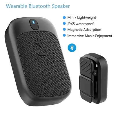 Tragbarer Bluetooth-Lautsprecher, Outdoor-Lautsprecher, tragbarer Bluetooth-Anruflautsprecher mit magnetischer Halterung für Radfahren, Wandern, Laufen