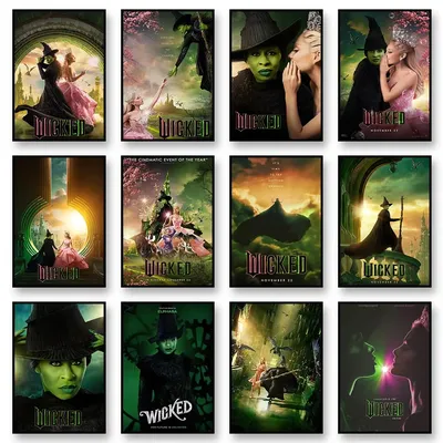 Wicked Movie Canvas Painting Poster Fan Decorative Painting Home Decor