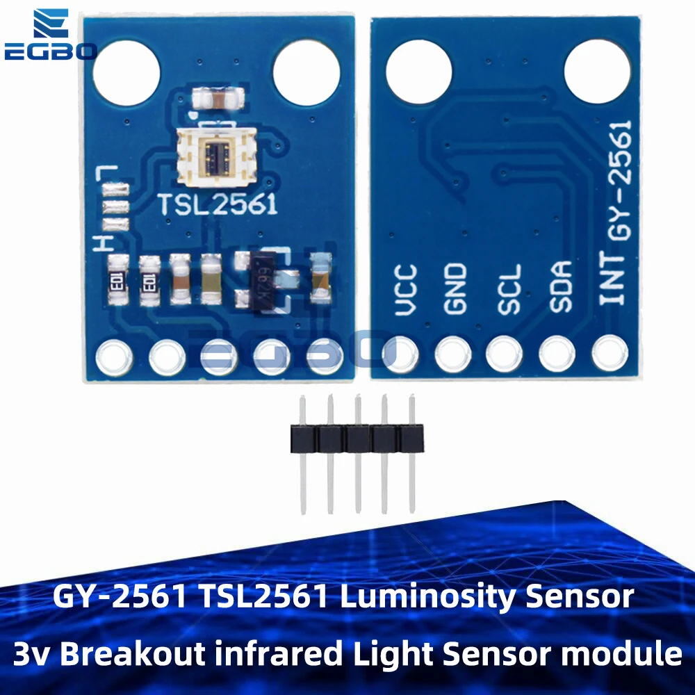 GY-2561 TSL2561 Helligkeitssensormodul mit 3V-Breakout für Infrarotlichterkennung und Integration für Arduino Image