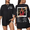 2025-26 Heißer Verkauf Rapper Mora The Album Tour T-Shirt, Herren- und Damenbekleidung, kurzärmliges, modisches Hip-Hop-Retro-T-Shirt