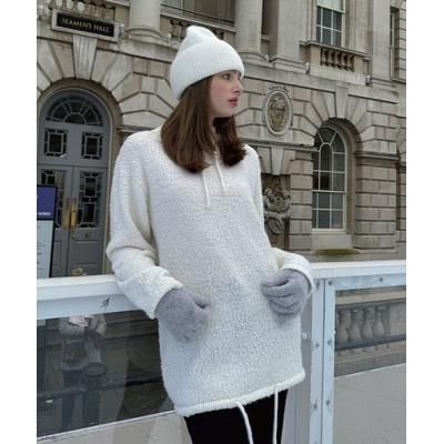 folnua HIGT NECK STRING TWO WAY KNIT