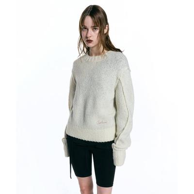 insilencewomen Italian alpaca wool knit IVORY