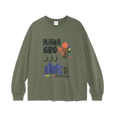mahagrid BASKETBALL ATHLETIC LS TEE OLIVE