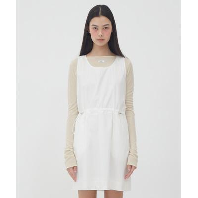 avam Layered String One-Piece White