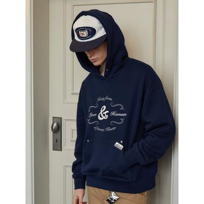 kineto Classic artwork embroidered hood_navy