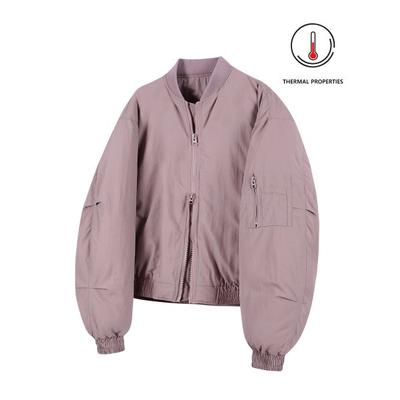 ironypornowhiteline 86-IRO300 Padded ma-1 over short padding deep pink