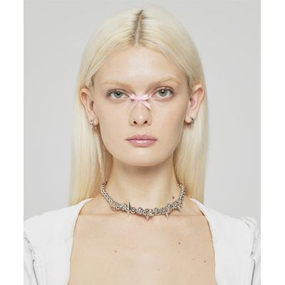 everybirthday Silver stud chain necklace