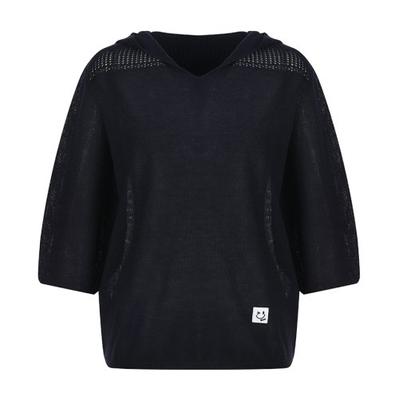 plable Whole garment hood loose fit knit MK3AP345