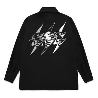 kan6312 KYLB0199 Spark Girls Long Sleeve Shirt Black