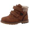 Winterboots TOM TAILOR, Kinder, Gr. 29, braun (cognac), Lederimitat, casual, Schuhe, mit Tex-Membrane