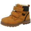 Winterboots TOM TAILOR, Kinder, Gr. 32, braun (camelfarben), Lederimitat, Textil, sportlich, Schuhe, mit gepolstertem Schaftrand